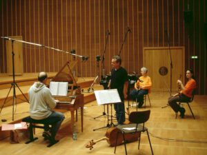 November 2006 - Aufnahmen im Sendesaal Radio Bremen: Graun Triosonaten mit Hammerclavier (erschienen bei cpo)